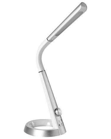 Lampe de bureau LED CANOPUS avec port USB Argenté