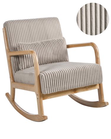 Schommelstoel SORSELE Corduroy Beige