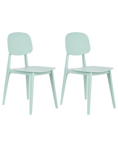 Lot de 2 chaises de jardin KATTAVIA Vert menthe