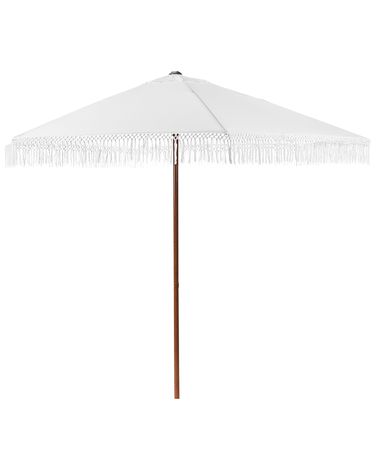 Parasol de jardin 258 cm MURASA Blanc