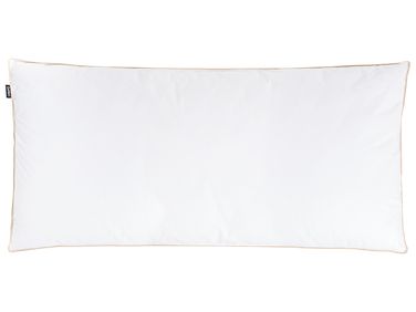 Hoofdkussen met 3 compartimenten ETNA Laag Eendenveren en eendendons 40 x 80 cm Wit