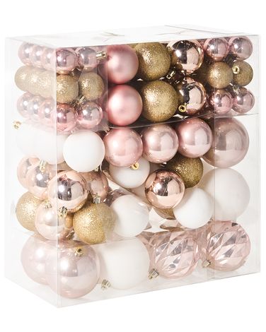 Lot de 114 boules GJENDE Rose