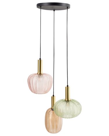 Lampe suspension NJORO Verre Multicolore