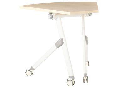 Foldable Corner Desk Module BENDI Light Brown 90 cm 64 cm