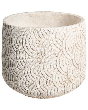 Plant Pot ERIROS 31 cm Light Beige