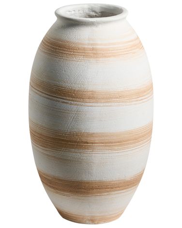 Flower Vase ZERVATA 42 cm Off-White