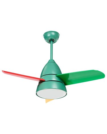 Plafondventilator met verlichting STRAWBERRY met afstandsbediening Meerkleurig