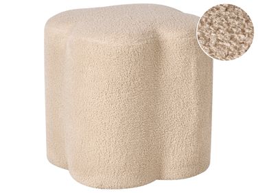 Poef MANCOS Bouclé Beige