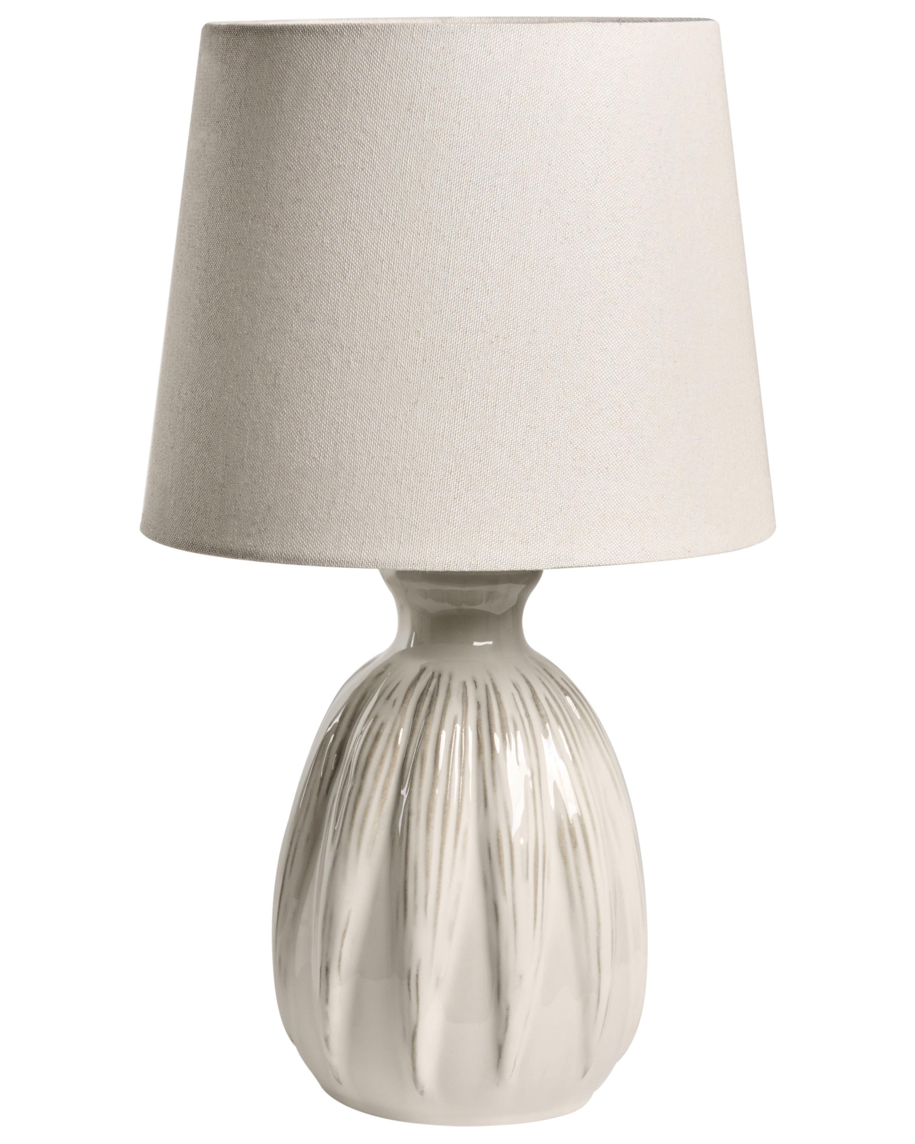 Lampe à poser AGUAN Céramique Beige clair