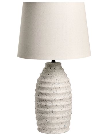 Lampe à poser BILLY Céramique Blanc cassé