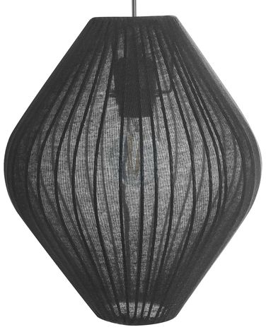 Lampe suspension ALME Tissu Noir