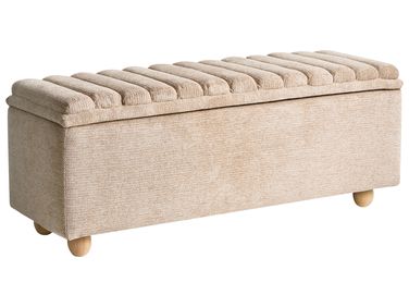Bankje met opbergruimte SALIDA Stof Beige