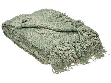 Plaid VELLA 220 x 240 cm Groen