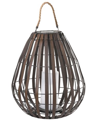 Solar Powered Lantern LUFUPA 61 cm Dark Brown