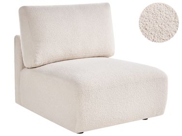 Module fauteuil MESNALI Bouclé Blanc cassé