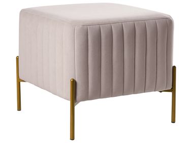 Repose-pied UTAH Velours Taupe