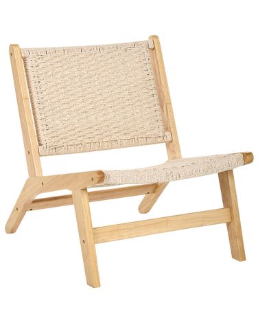 Fauteuil VILLAZ Bois Marron clair