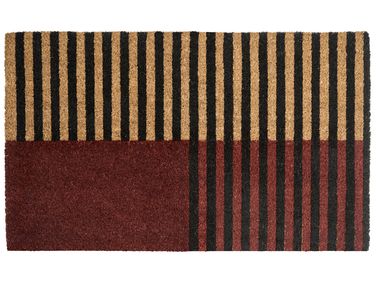 Paillasson TUKSUK Marron/beige 45 x 75 cm Fibre de coco
