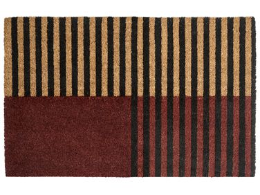 Paillasson TUKSUK Marron/beige 50 x 80 cm Fibre de coco