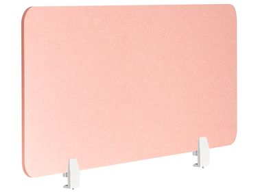 Cloison amovible de bureau SPLIT 120 x 50 cm Rose pêche