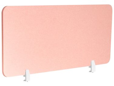 Cloison amovible de bureau SPLIT 160 x 50 cm Rose pêche