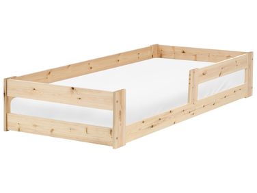 Lit d'enfant Bois de pin PRIMELLES 90 x 200 cm Marron clair