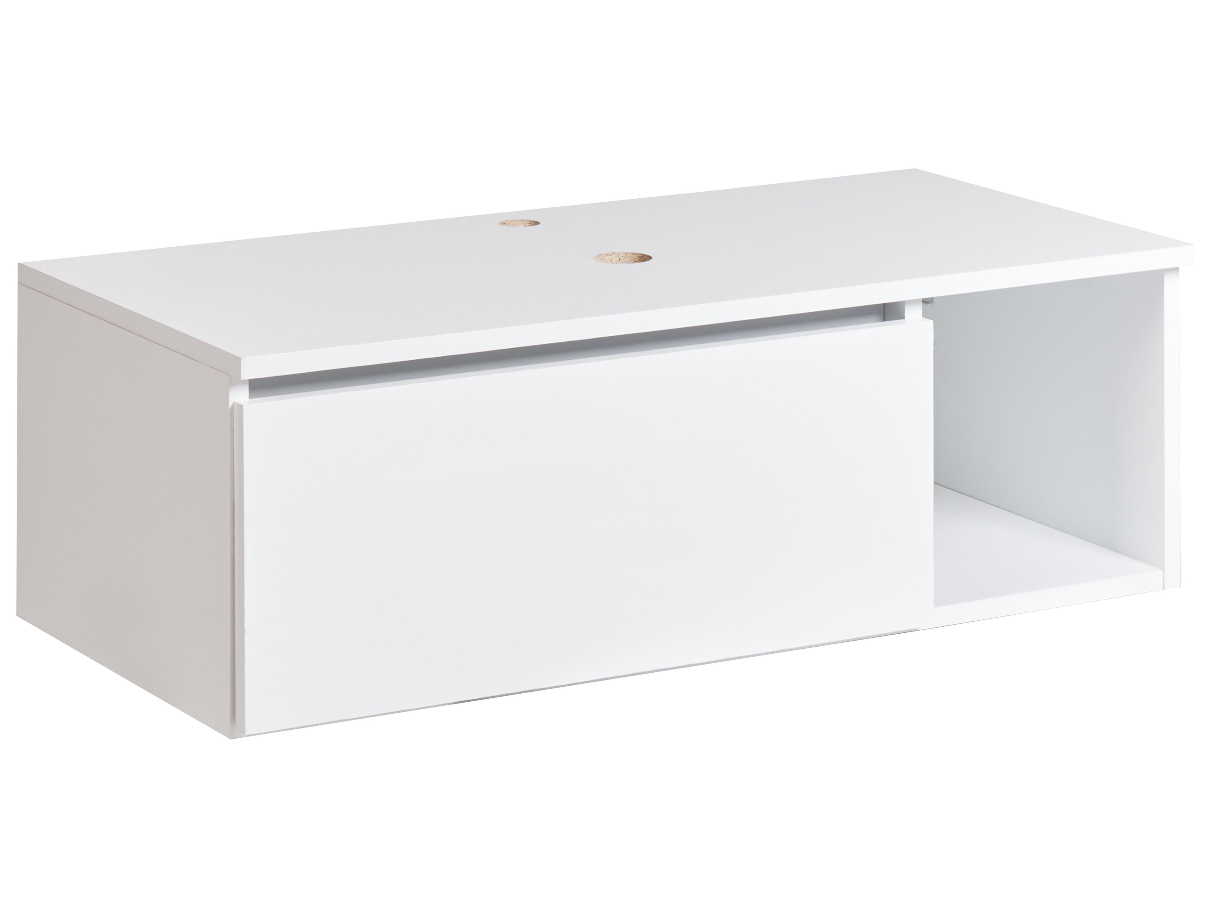 Meuble lavabo mural RUPANCO 80 cm Blanc
