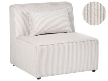 Module fauteuil LEMVIG Velours côtelé Beige
