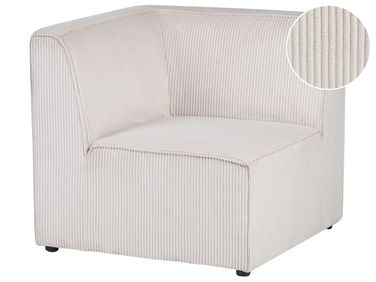 Corner Seat LEMVIG Corduroy Beige Left Hand
