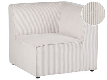 Module d'angle LEMVIG Velours côtelé Beige Côté droit