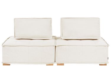 Modulaire bank 2-zits TIBRO Stof Gebroken wit