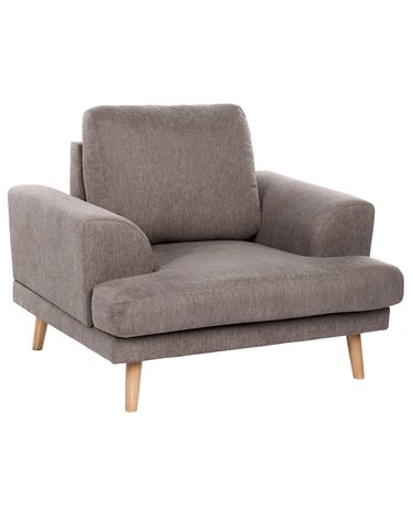 Fauteuil KILDAL Stof Bruin