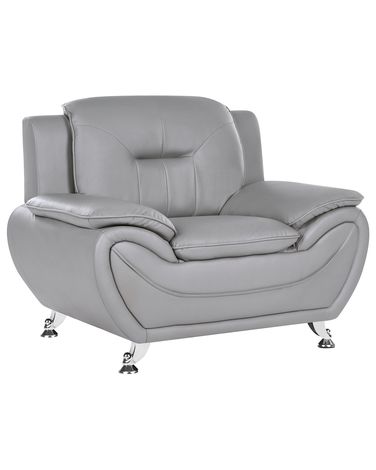 Fauteuil LEIRA Kunstleer Grijs