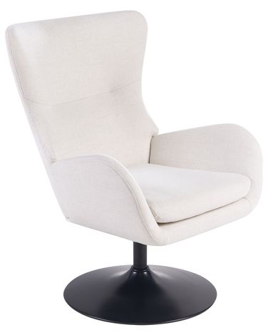 Fauteuil pivotant VIGGE Blanc cassé