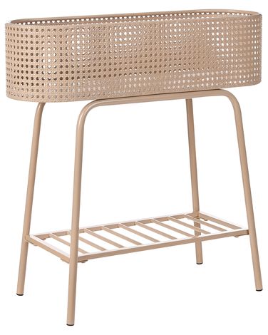 Plant Stand LINNAEA Metal 60 cm Beige