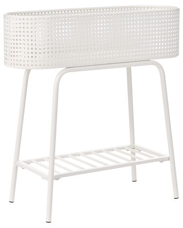 Plant Stand LINNAEA Metal 60 cm White