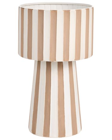 Cache-pot BANE Métal 30 cm Blanc/beige