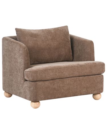 Fauteuil RATTVIK Chenille Bruin
