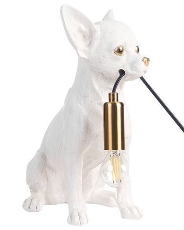 Lampe à poser Chien ROCCO Blanc