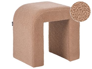 Pouffe ESTES Boucle Light Brown