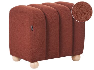 Pouf IDYLLWILD Bouclé Marron doré