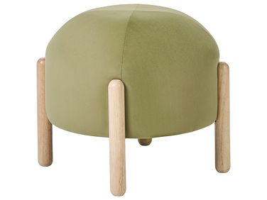 Repose-pied HELEN Velours Vert olive Vert