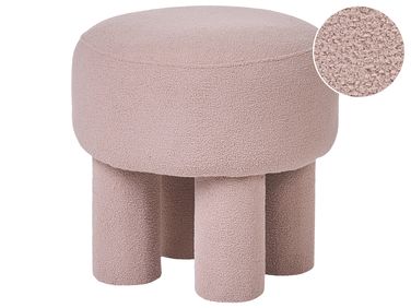 Footstool CANBY Boucle Beige