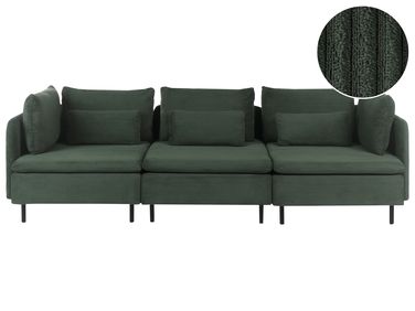 Modular Sofa 3 Seater EGERIS Corduroy Dark Green