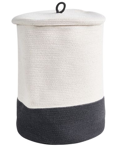 Panier SILOPI Coton Blanc/gris foncé