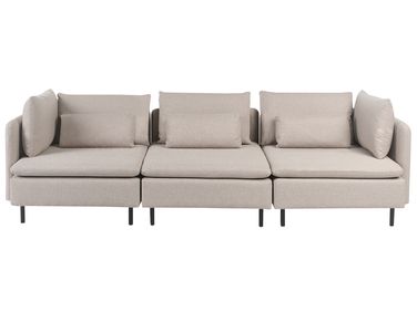 Modular Sofa 3 Seater EGERIS Fabric Beige