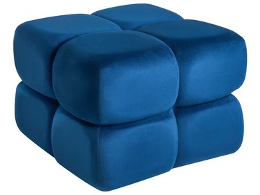 Poef CALIENTE Fluweel Marineblauw