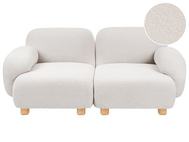 Modulaire bank 2-zits AMLI Bouclé Gebroken wit