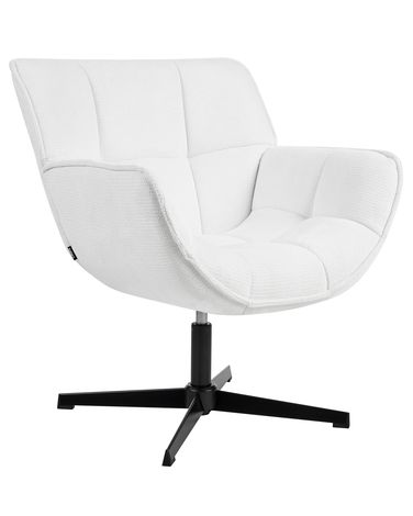 Fauteuil pivotant AUMA Tissu Blanc