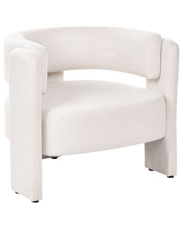 Fauteuil MAGGEBY Stof Gebroken wit